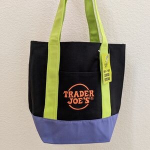 Trader Joe's Mini Canvas Tote Bag Trick Or Treat Edition